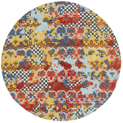 Relativity 6' Round Rug mackenzie-childs Panama 0