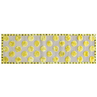 Macro Dot Chartreuse Rug - 2'6" x 8' Image 2