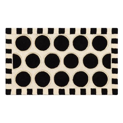 Dots A Lots Rug - Black - 2'3" x 3'9" Image 2