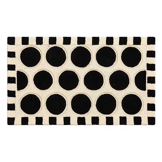 Dots A Lots Rug - Black - 2'3" x 3'9" image two