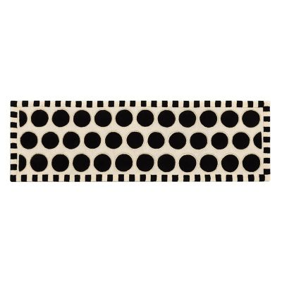 Dots A Lots Rug - Black - 2'6" x 8' Image 2