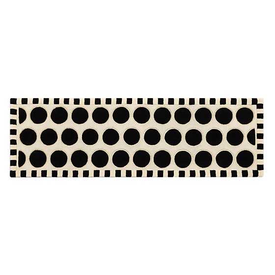 Dots A Lots Rug - Black - 2'6" x 8' image two