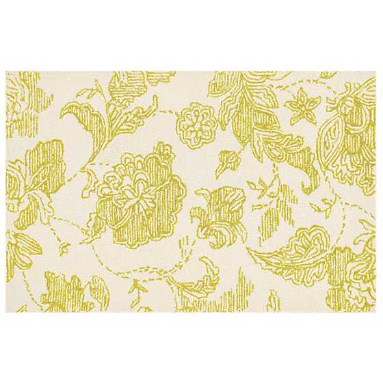 Marquee Floral Rug - Chartreuse  - 2'3" x 3'9" image two