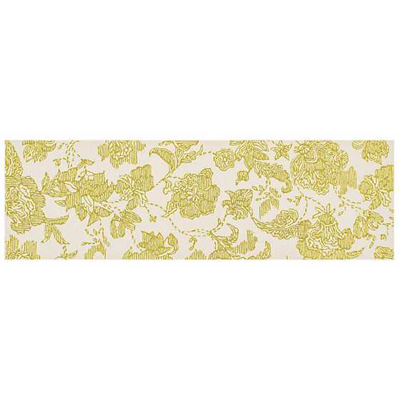 Marquee Floral Rug - Chartreuse - 2'6" x 8' image two