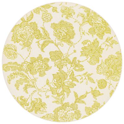 Marquee Floral Rug - Chartreuse - 6' Round mackenzie-childs Panama 0