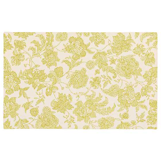 Marquee Floral Rug - Chartreuse - 5' x 8'