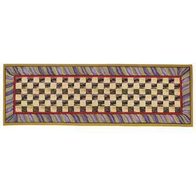 Courtly Check Purple & Green 2'6" x 8' Runner