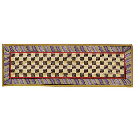 Courtly Check Purple & Green 2'6" x 8' Runner