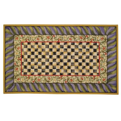 Courtly Check Purple & Green 5' x 8' Rug