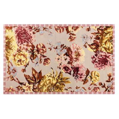 Dusty Rose Floral 5' x 8' Rug mackenzie-childs Panama 0