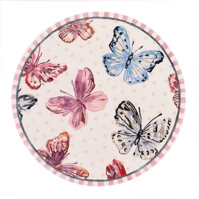 Eternity Butterfly 6' Round Rug mackenzie-childs Panama 0