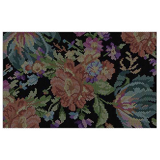 MacKenzie-Childs | Autumn Flowers Rug - Black - 5' x 8'