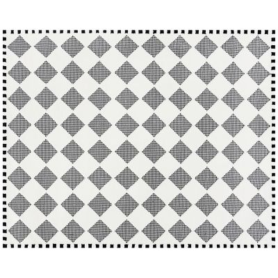 Houndstooth Check Diamond 8' x 10' Rug mackenzie-childs Panama 0