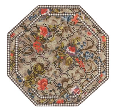 Field Study Floral 6' Octagon Rug mackenzie-childs Panama 0