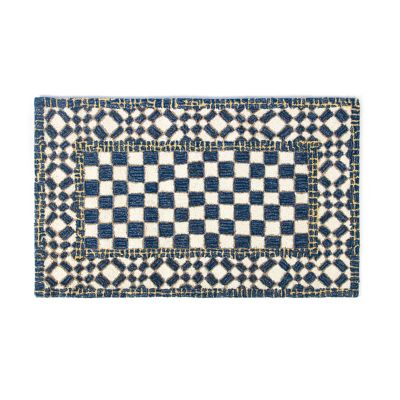 MacKenzie-Childs Royal Check Floor Mat - 2'6 x 8' Runner