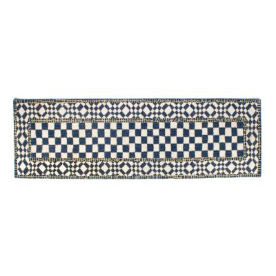 MacKenzie-Childs Royal Check Floor Mat - 2'6 x 8' Runner