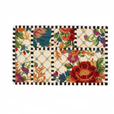 Flower Market Trellis Rug - Ivory - 2'3