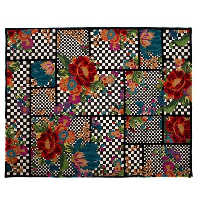 Flower Market Trellis Rug - Black - 8' x 10' mackenzie-childs Panama 0