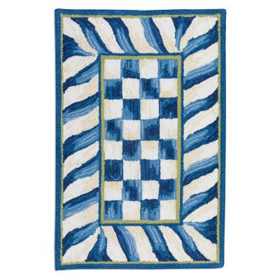 Truly Royal Check 2' x 3' Rug mackenzie-childs Panama 0