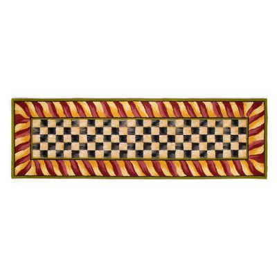 MacKenzie-Childs Royal Check Floor Mat - 2'6 x 8' Runner