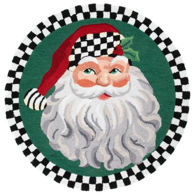 Santa 3' Round Rug mackenzie-childs Panama 0