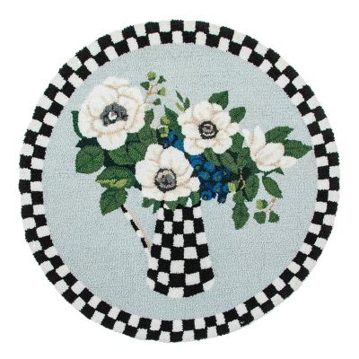 Anemones Pitcher 3' Round Rug mackenzie-childs Panama 0