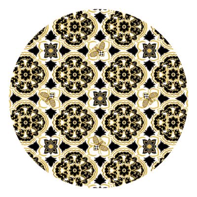 MacKenzie-Childs | Queen Bee Indoor/ Outdoor Rug - 6' Round