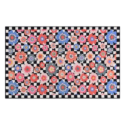 Checked Dolce Vita 5' x 8' Indoor/Outdoor Rug mackenzie-childs Panama 0