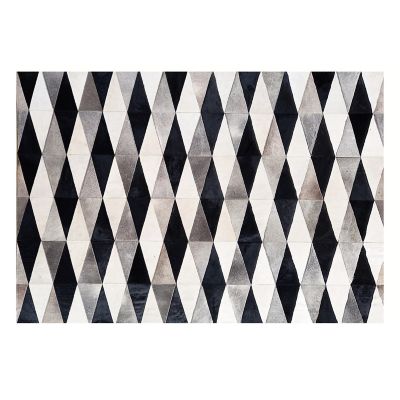 Parallelogram Hair On Hide 8' x 10' Rug mackenzie-childs Panama 0