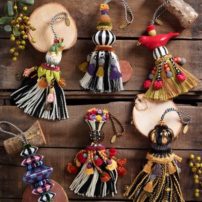 5pcs Cartoon Frog Design Tassel Decor Fishing Hook