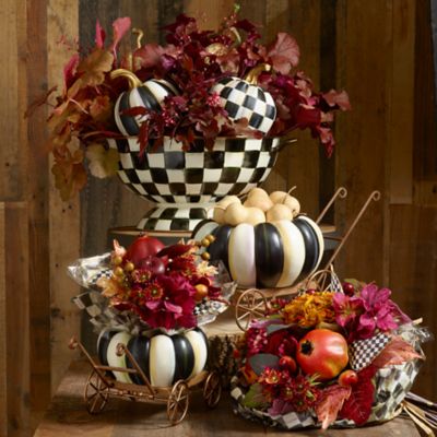 MacKenzie-Childs | Courtly Check Pumpkin - Mini