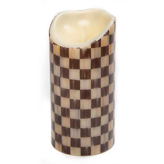 Courtly Check Flicker 8" Pillar Candle