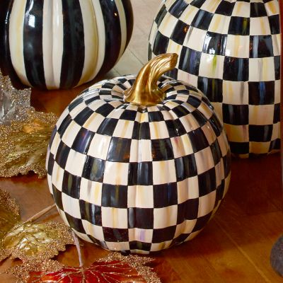 MacKenzie-Childs | Courtly Check Pumpkin - Medium