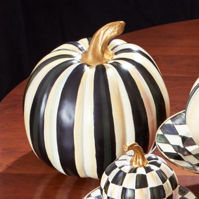 MacKenzie-Childs | Courtly Stripe Pumpkin - Large