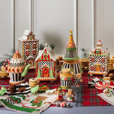 MacKenzieChilds Candy Cottage Canister Estate