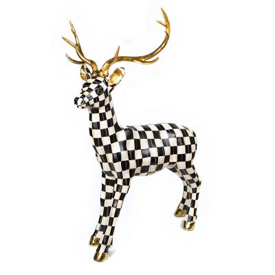 Courtly Check Outdoor Standing Deer mackenzie-childs Panama 0