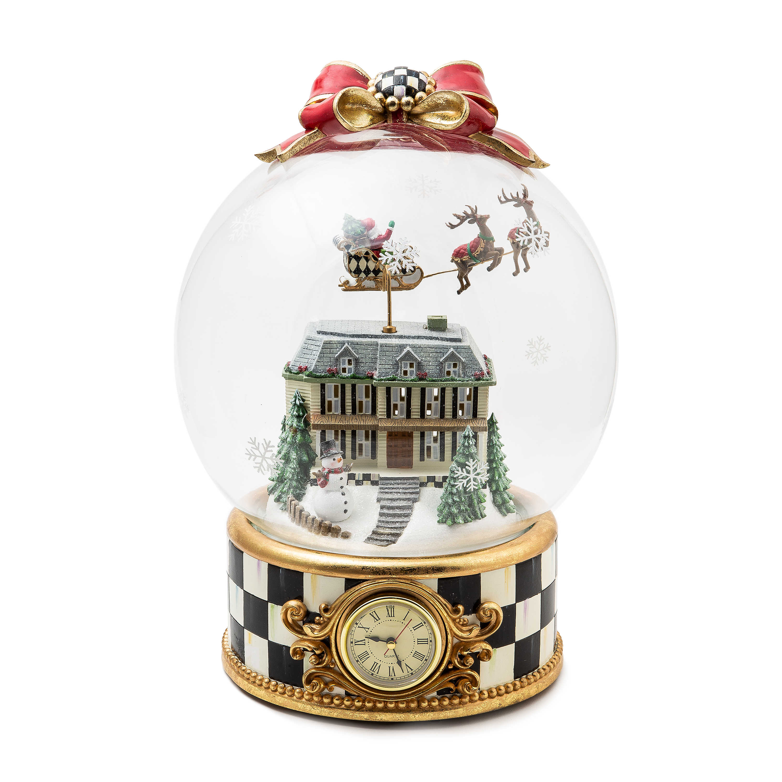 Christmas Magic Globe Clock mackenzie-childs Panama 0
