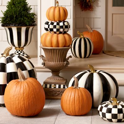 MacKenzie-Childs | Courtly Stripe Outdoor Pumpkin