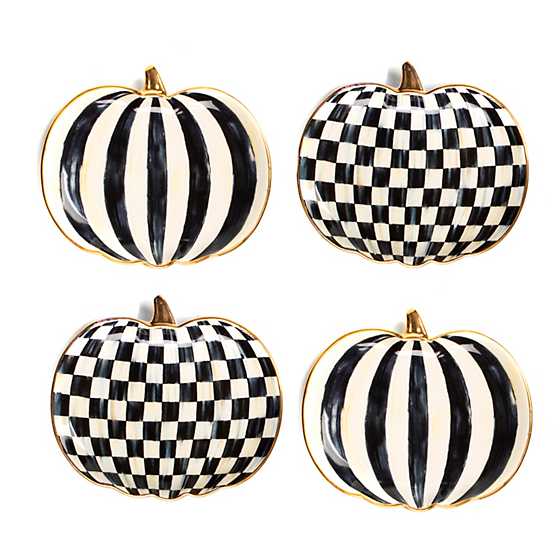 Courtly Pumpkin Plates - Set of 4