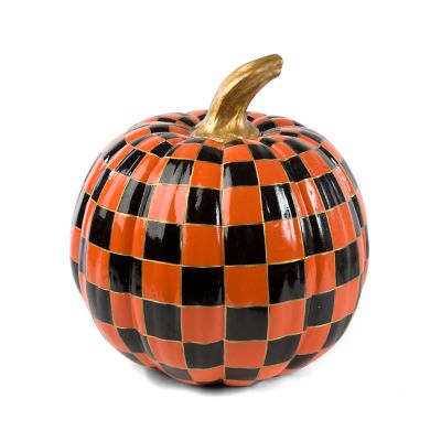 Orange Check Pumpkin - Medium mackenzie-childs Panama 0