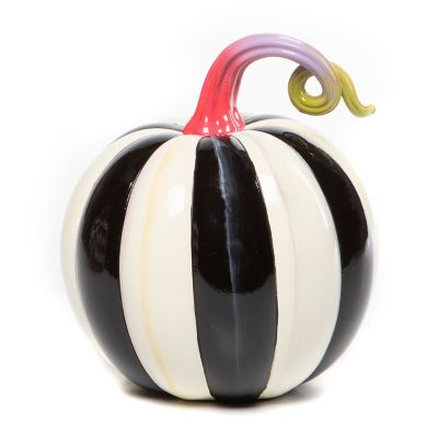 Fortune Teller Courtly Stripe Pumpkin - Small mackenzie-childs Panama 0