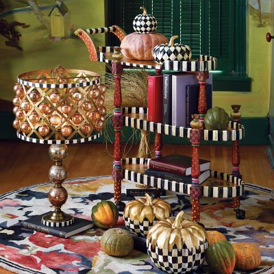 Courtly Harlequin Squashed Pumpkin - Small image three