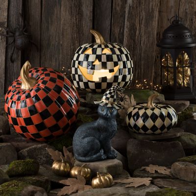 Courtly Harlequin Squashed Pumpkin - Small image four