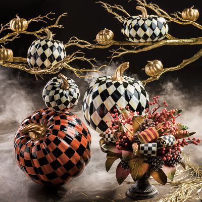 Courtly Harlequin Squashed Pumpkin - Small image five