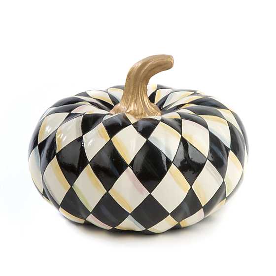 Courtly Harlequin Squashed Pumpkin - Small image one