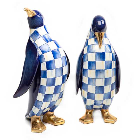 Royal Check Penguins - Set of 2