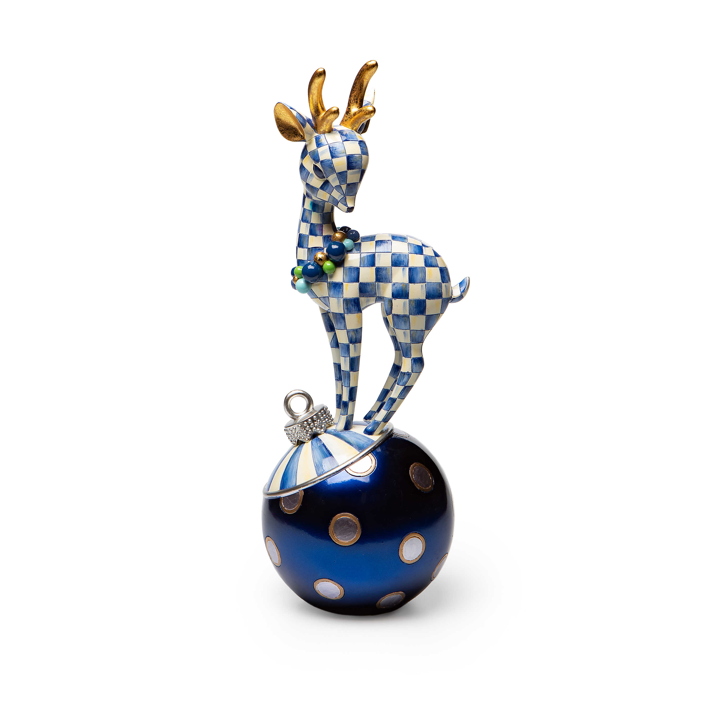 Royal Check Deary Deer on Ornament mackenzie-childs Panama 0