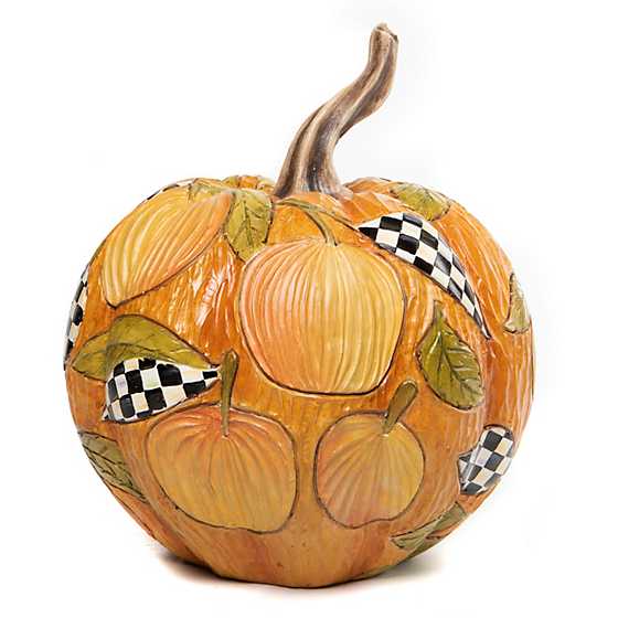 Woodland Carved Pumpkin - Medium