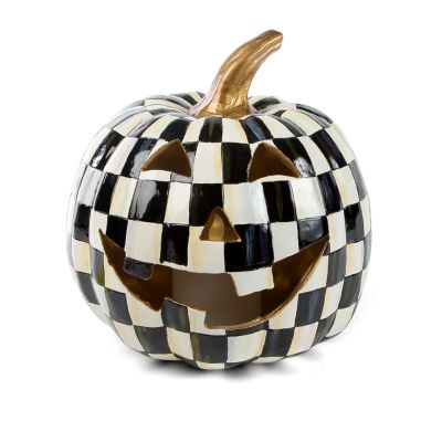 Courtly Check Illuminated Jack O' Lantern mackenzie-childs Panama 0