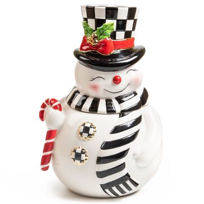 Nostalgia Snowman Cookie Jar mackenzie-childs Panama 0